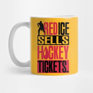 Red ice sells hockey tickets Mug